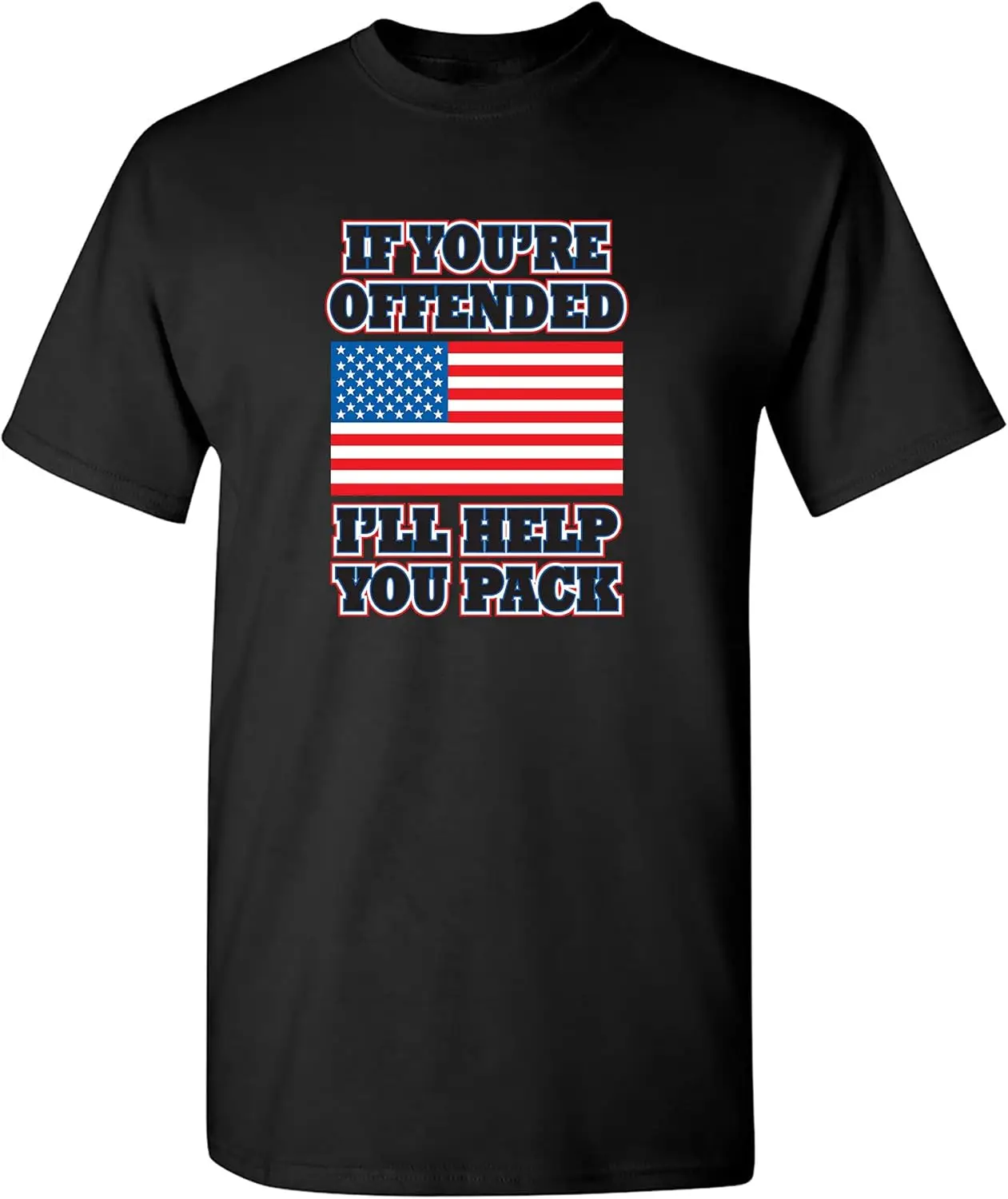 Feelin Good Tees If You're Offended Flag Political Patriotic America T-Shirt