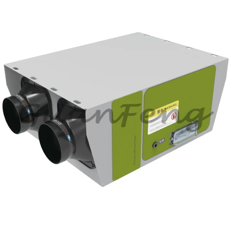 KC500 DC Motor Kitchen Air‑Supply Ventilation Fan 500m³/h, Low Noise 7/24 Continuous Operation Fresh Air Blower