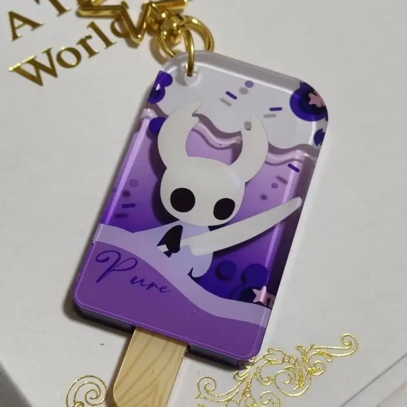 พวงกุญแจอะคริลิคฮอร์เน็ตจาก Hollow Knight ของเล่นเสริมเกมสำหรับเด็กผู้ชาย ของตกแต่งกระเป๋า itabag จี้ห้อยกระเป๋า อุปกรณ์ตกแต่งซิป