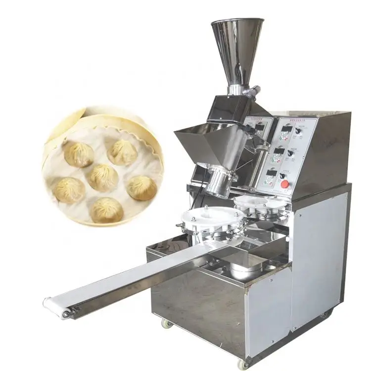 Commercial Automatic Momo Dumpling Maker Steam Stuffing Bun Baozi Making Machine Stainless Steel Bun Machine