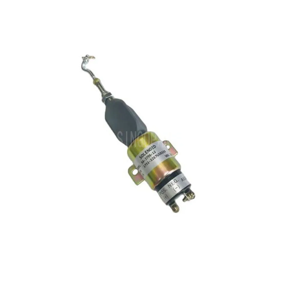 

12V Fuel Shutdown Stop Solenoid SA-3796-12 1751-12E7U1B1S5 For Yanmar