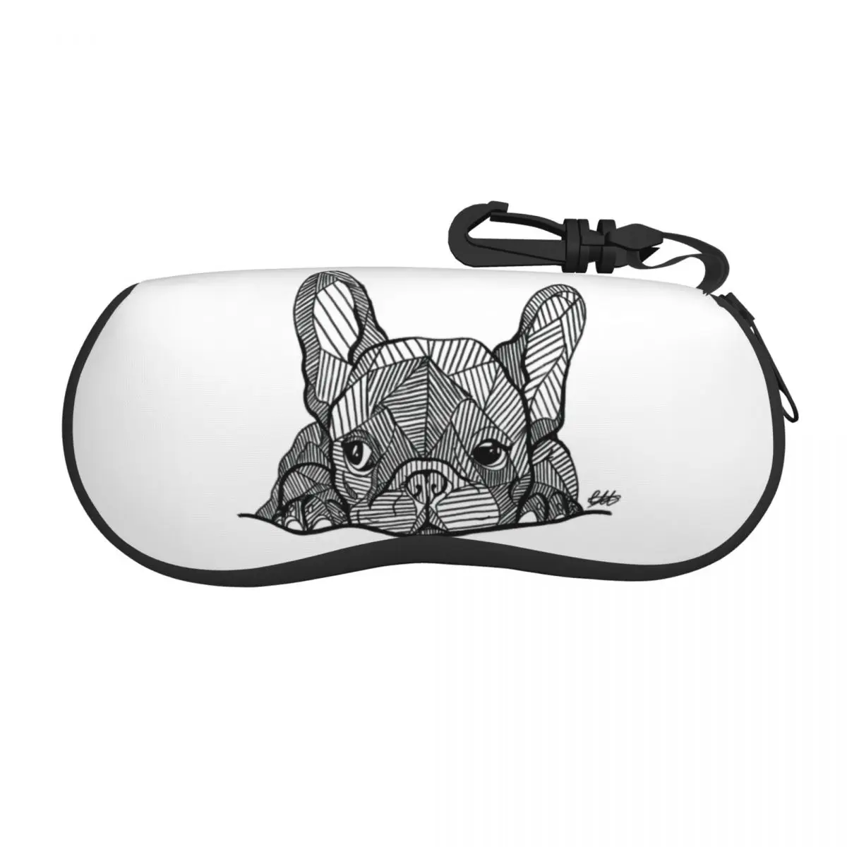 

Custom French Bulldog Shell Glasses Case Unisex Fashion Frenchie Dog Lover Eyeglasses Case Sunglasses Protector Box