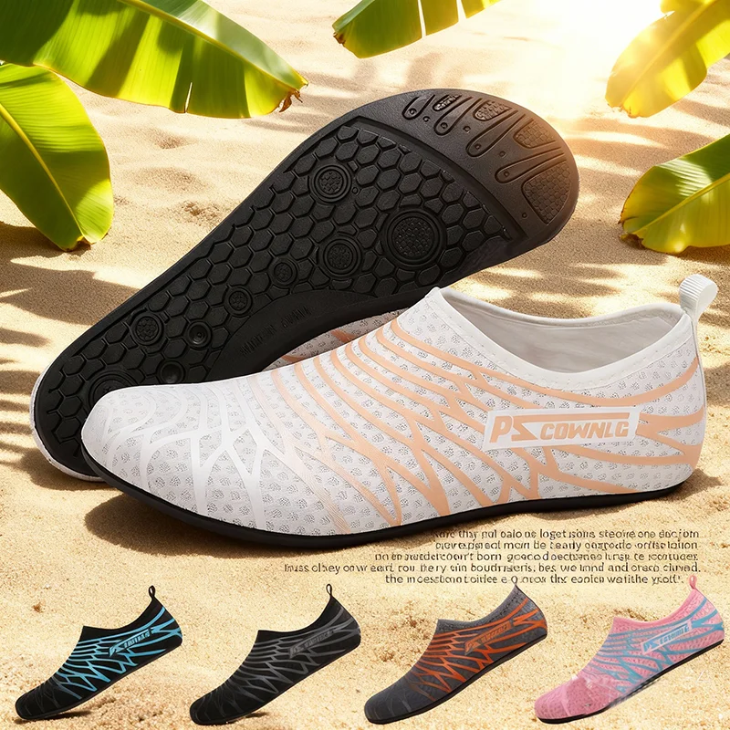 Zapatos Acuáticos Barefoot para Hombre y Mujer - Secado Rápido, Transpirables, Suela Suave - Para Playa, Vadeo, Surf, Natación y Deportes Acuáticos