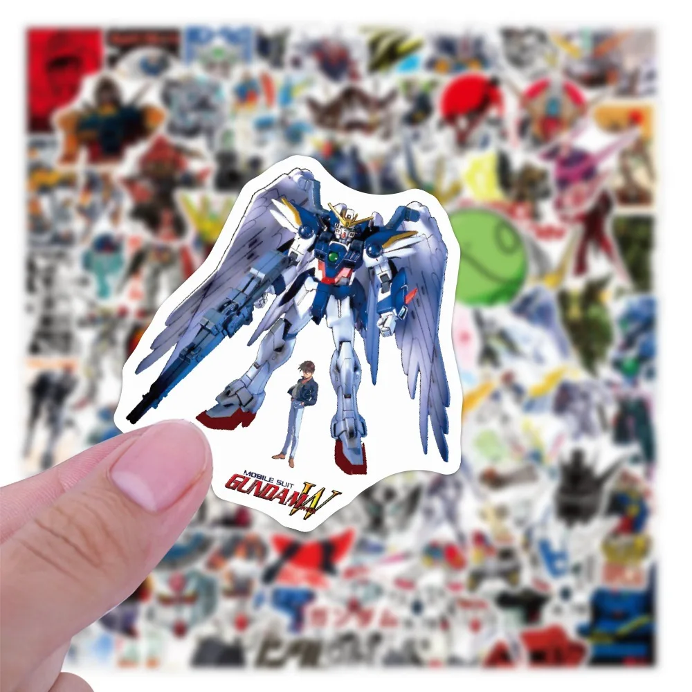 10/30/50/100PCS Classic Animation Comics GUNDAM Stickers Cool Personality Creative Decorative Skateboard Motorcycle Helmet Bike - Image 4