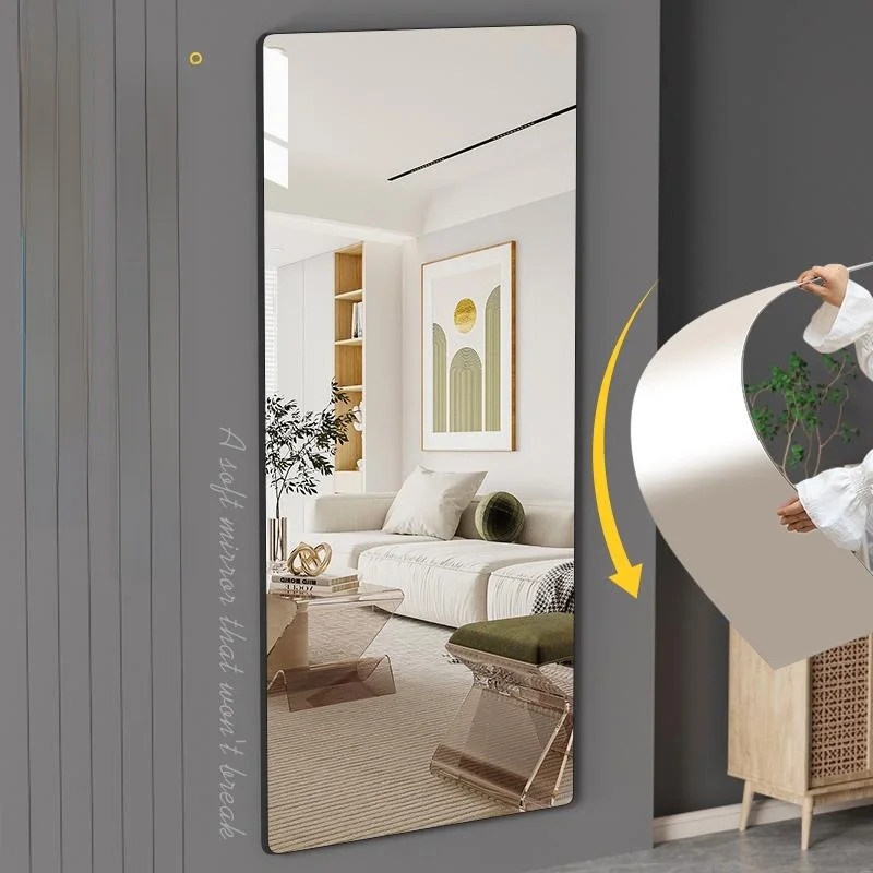 high-definition-acrylic-full-body-dressing-mirror-self-adhesive-soft-wall-sticker-home-use-try-on-mirror-modern-simple-style