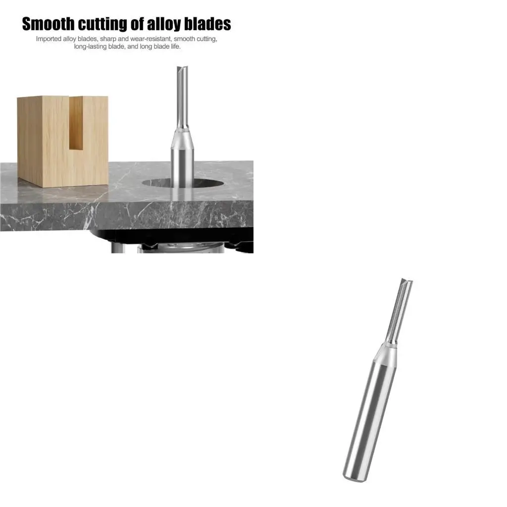 

652F High Speed Steel End Mill 1/4inch Shank Straight Slot Milling Cutter Cutter