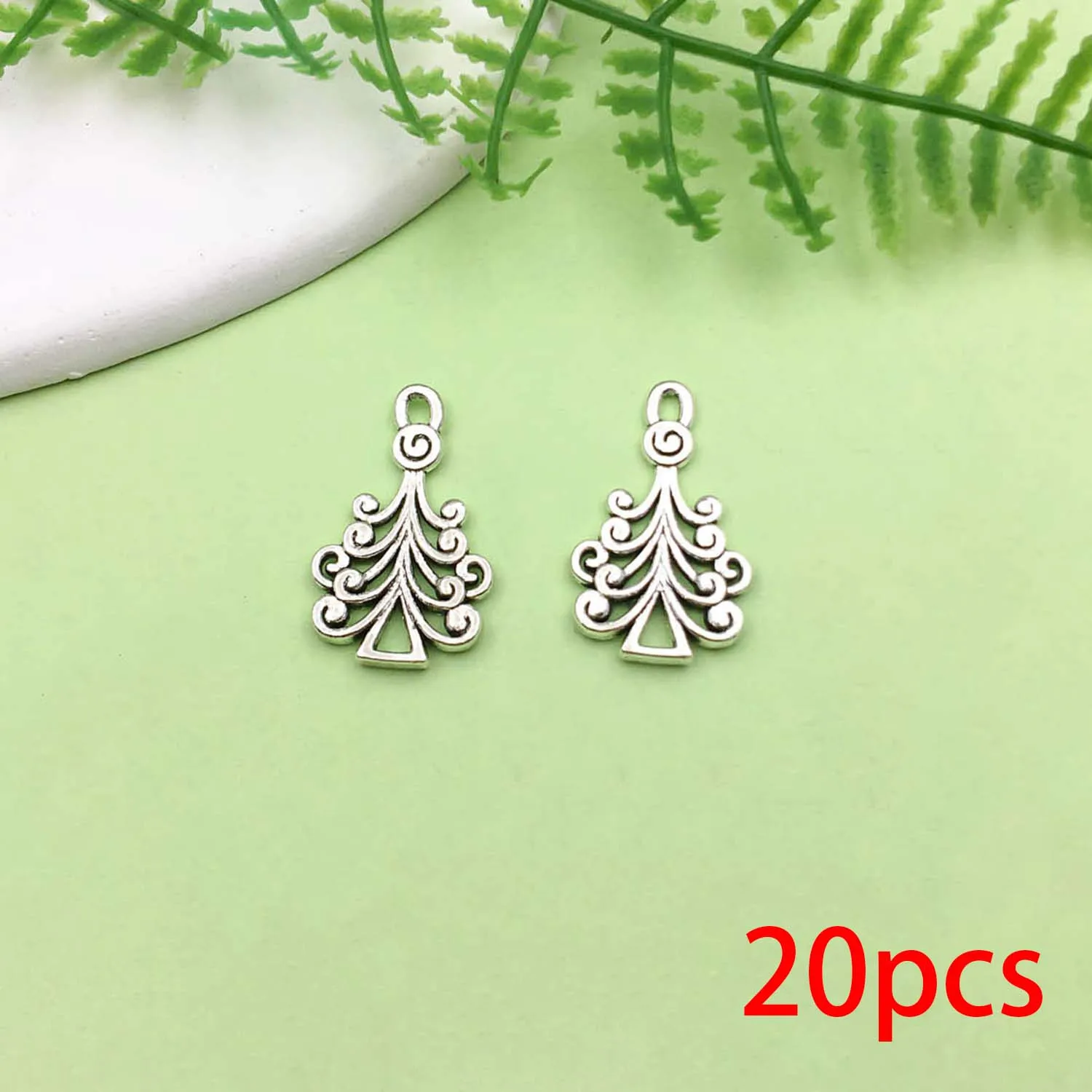 20/43pcs Christmas Decoration Charms Alloy Santa Claus