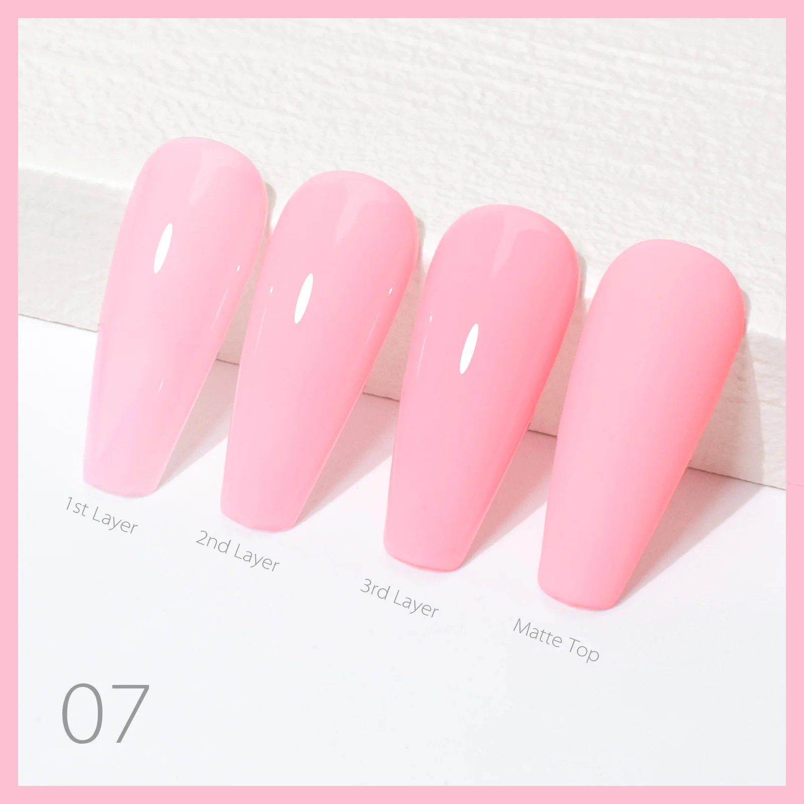 CANNI Color Rubber Base Gel 2in1 HEMA/TPO FREE Jelly Pink Color Series Gel-Nagellack Soak Off UV LED Gel-Lack Nagelmaniküre