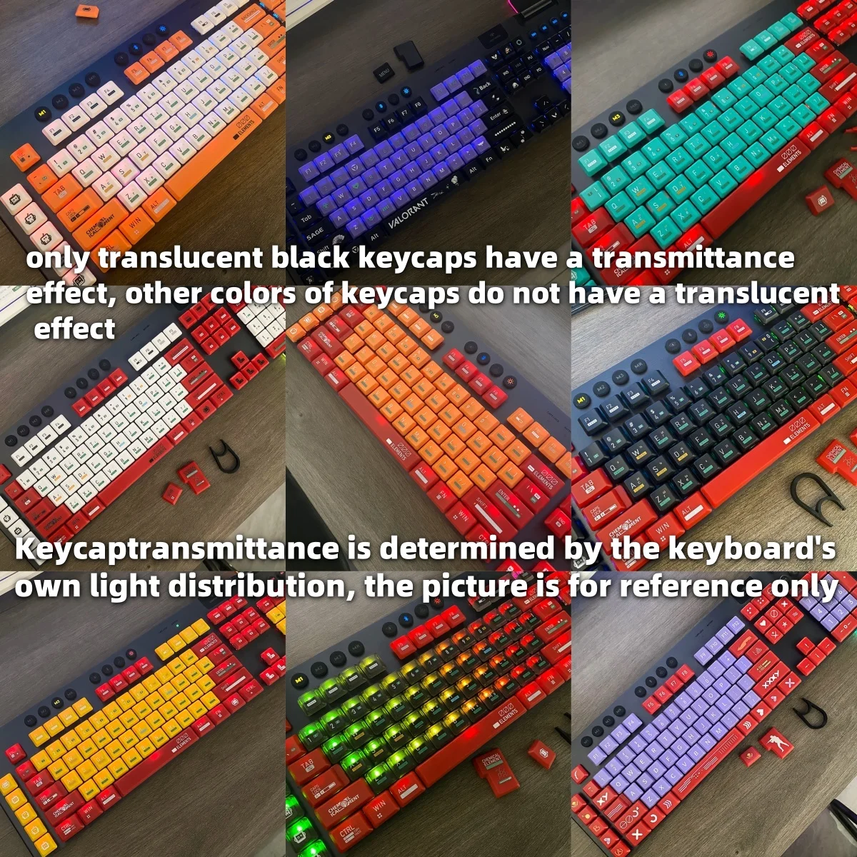 New Suitable for  Logitech G915/915TKL/G813 Guest PBT Gaming Theme Personalized Colorful Keycaps