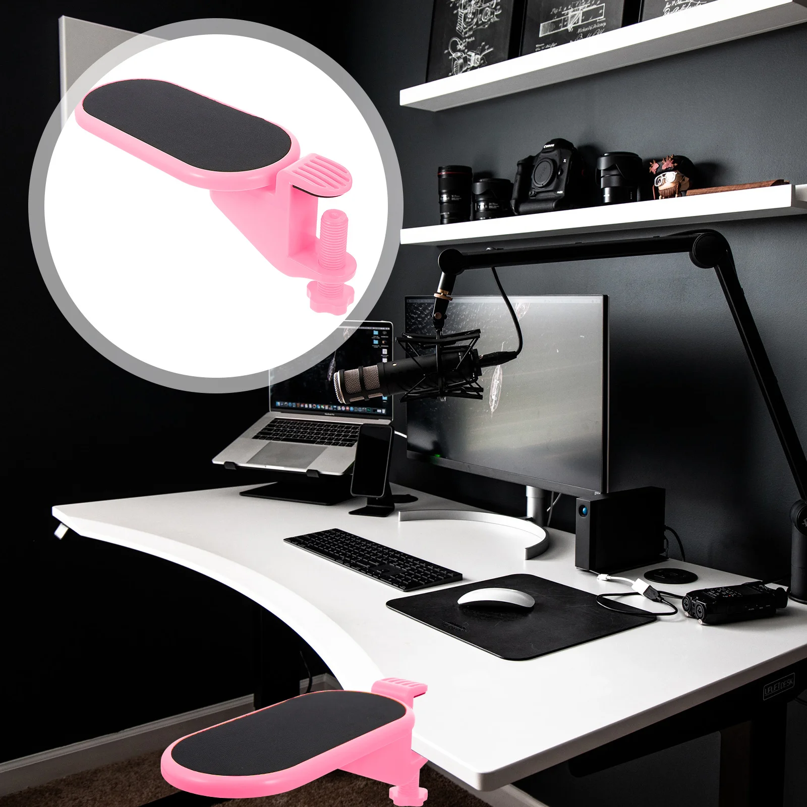 1Pcs Keyboard Wrist Pad Ergonomic Hand Rest Support Non Slip Reduce Fatigue for Office Gaming Computer Use Keyboard Wrist Pad