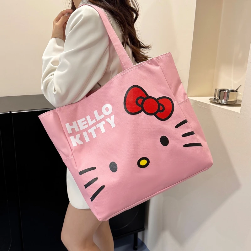 

Сумка на плечо Sanrio Hello Kitty, дорожная сумка, женская сумка для багажа, сумка для хранения, сумка для компьютера