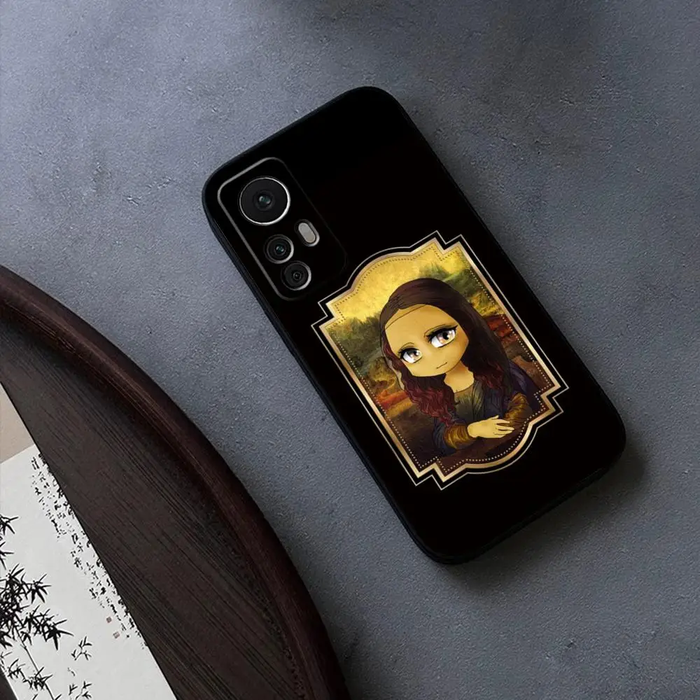 Mona Lisa Mouse Pad for Xiaomi 14 10 12tPro 12 13 11T Lite Ultra Redmi Note 13Pro 12 Fundas Cover