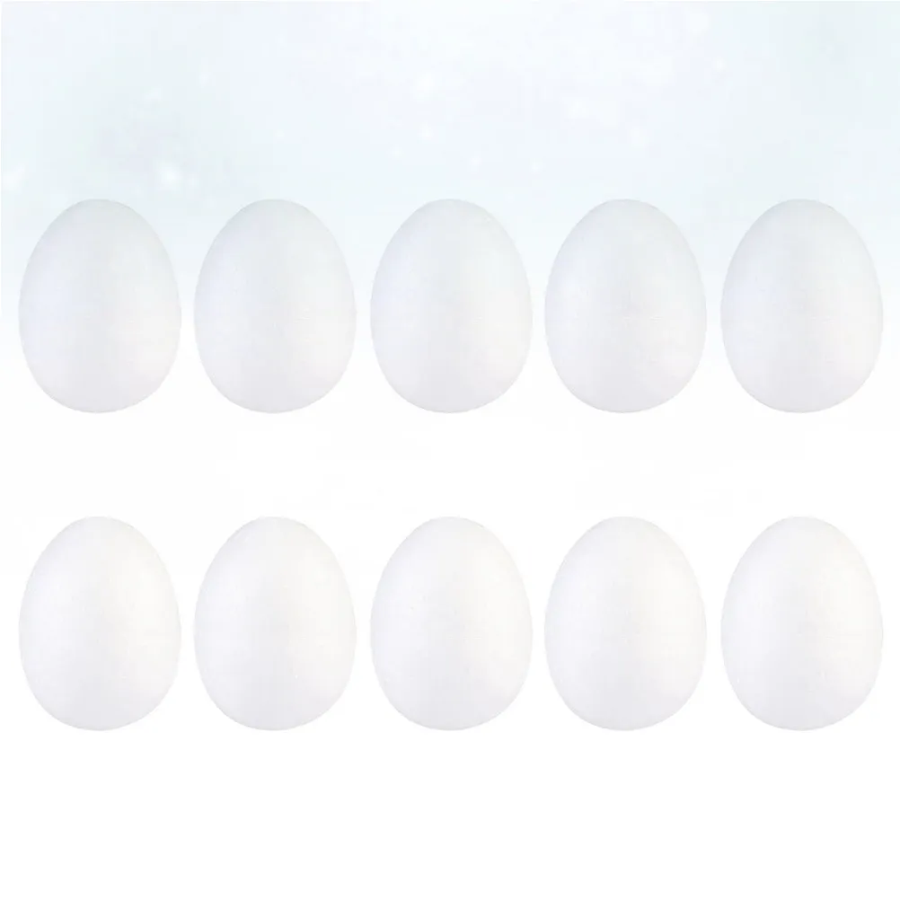 50 pcs DIY Craft Halloween Christmas New Year Craft Foam Eggs Easter Egg Decorating Event Decor Event Decoration 6CM