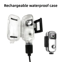 Waterproof Charging Case for Motorcycle SJCAM C100 Side Charge And Record Protection Shell with Cable Sport Camera Accessories