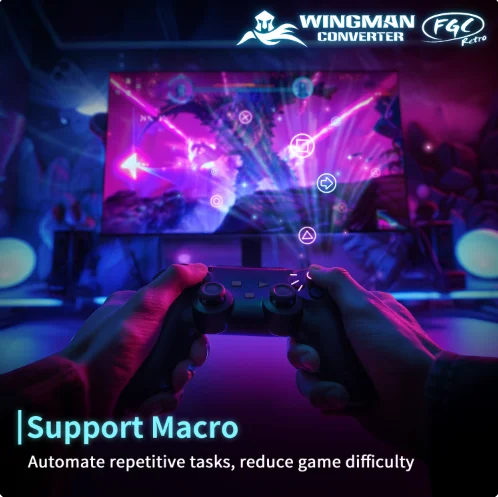 محول بروك وينجمان FGC ريترو PS 1 PS 2 وحدة تحكم الألعاب إلى مضيف PS 5/PS 4/PC يدعم انفجار مفتاح توربو
