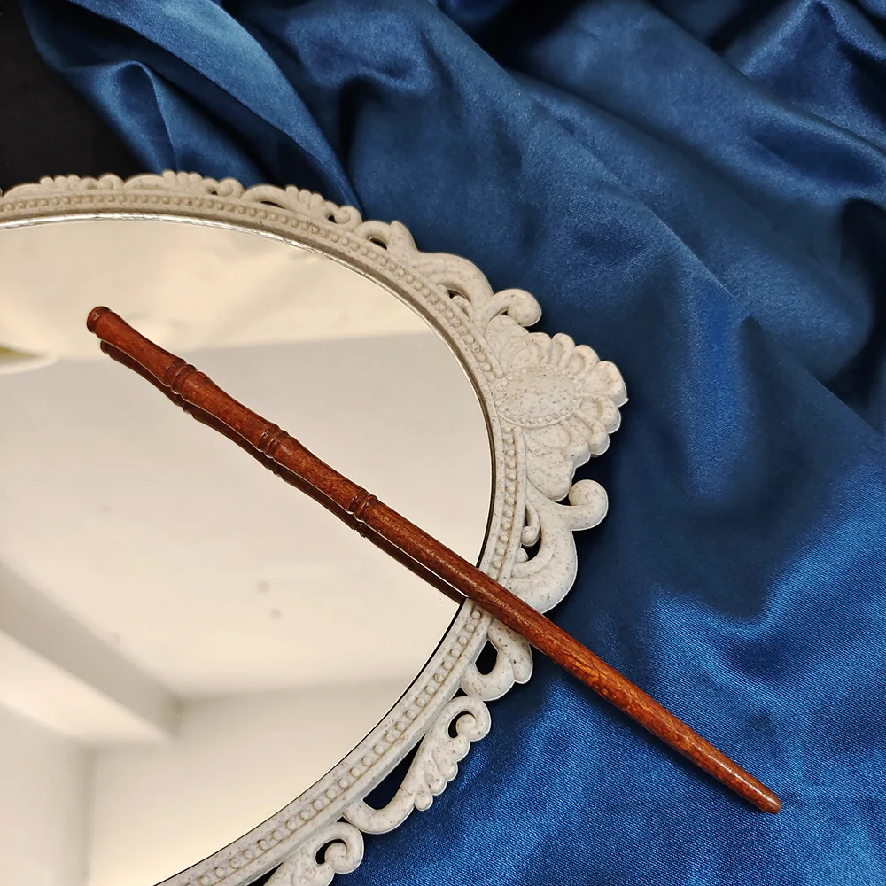 Classic Wooden Hair Stick Chiense Style Bamboo Shaped Hairpin Chopstick For Women Vintage Hanfu Cheongsam Decor Hair Bun Jewelry view 3