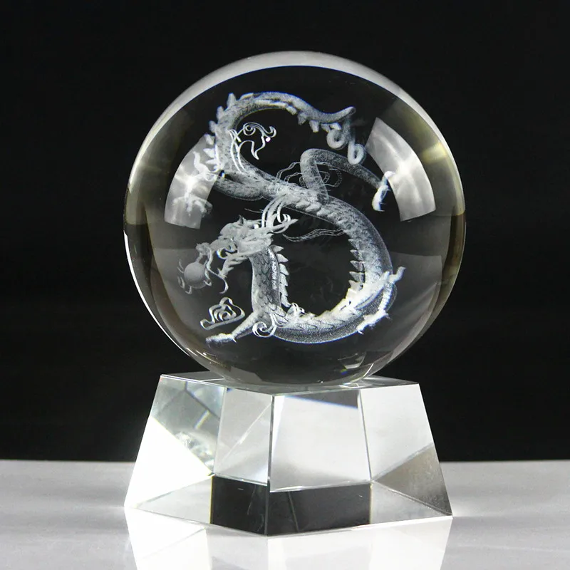 

Southeast Asia TOP COOL Business Ornament HOME SHOP OFFICE auspicious FENG SHUI Talisman 3D Royal Dragon Crystal ball statue