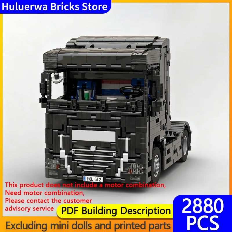 

City Car Model MOC Building Bricks XF 460 Heavy-Duty Tractor Truck Modular Technology Gifts Holiday Assemble Children Toys Suit