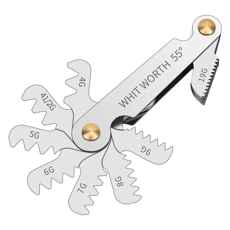 Thread Gage Sample Metric, British, American Buckle Tool, Tooth Carpenter's Square Measuring schroefmeter
