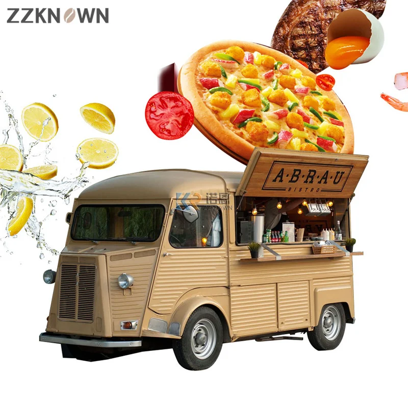 Outdoor Concession Food Trailer Mobile Hot Dog Pizza Coffee Truck United States Standards Food Vending Cart Cooking Kiosk