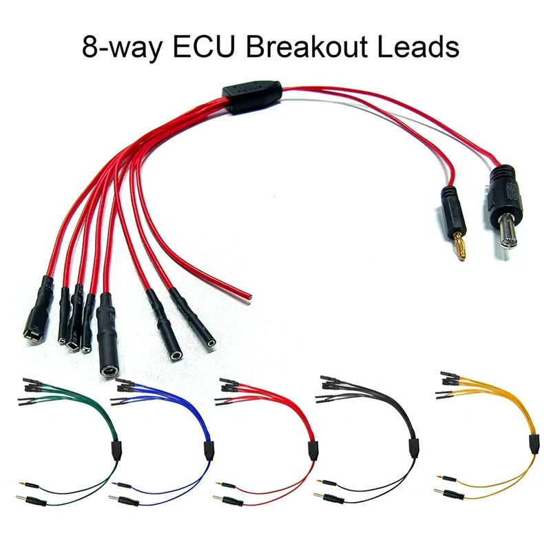 CTBC001 8-Way ECU Breakout Leads For Automotive Diagnostic Oscilloscope Line Cable DIY Connection