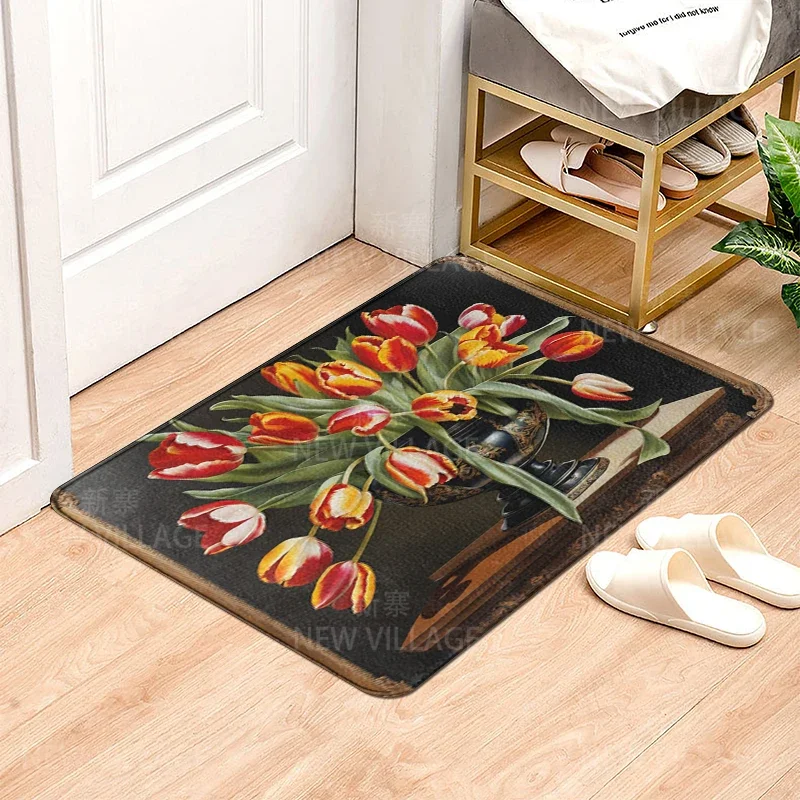 House entrance carpet Home door mat Modern Nordic style Room Bath Foot bathroom non-slip Kitchen water absorption rugs Abstract