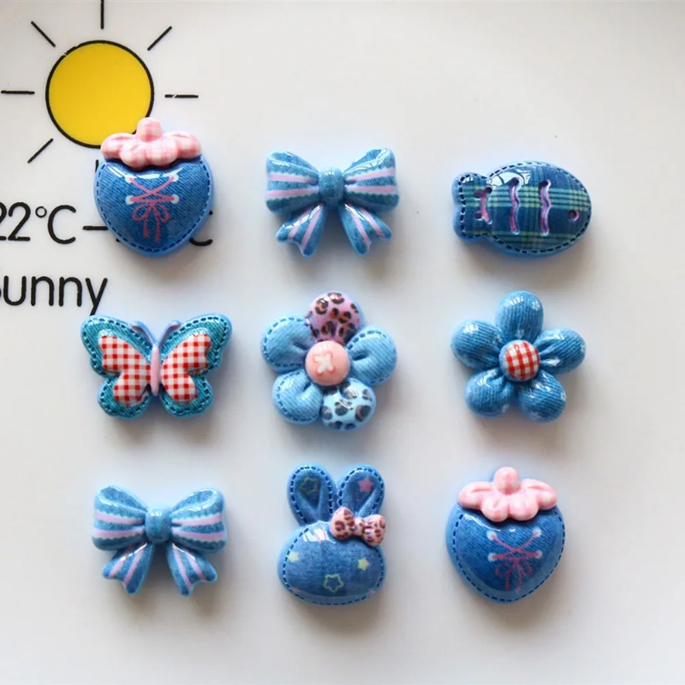 10pcs Mini Kawaii Cute Fish Flower Butterfly Flat Back Cabochons Scrapbook Diy  Party Hairpin Accessories Home Decoration Craft