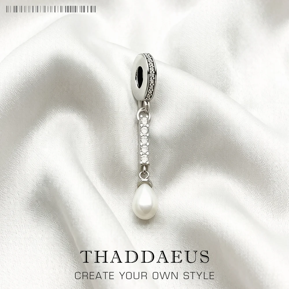 Dropwater Pearl Charm Women Summer Brand New Trendy 925 Sterling Silver Pendant