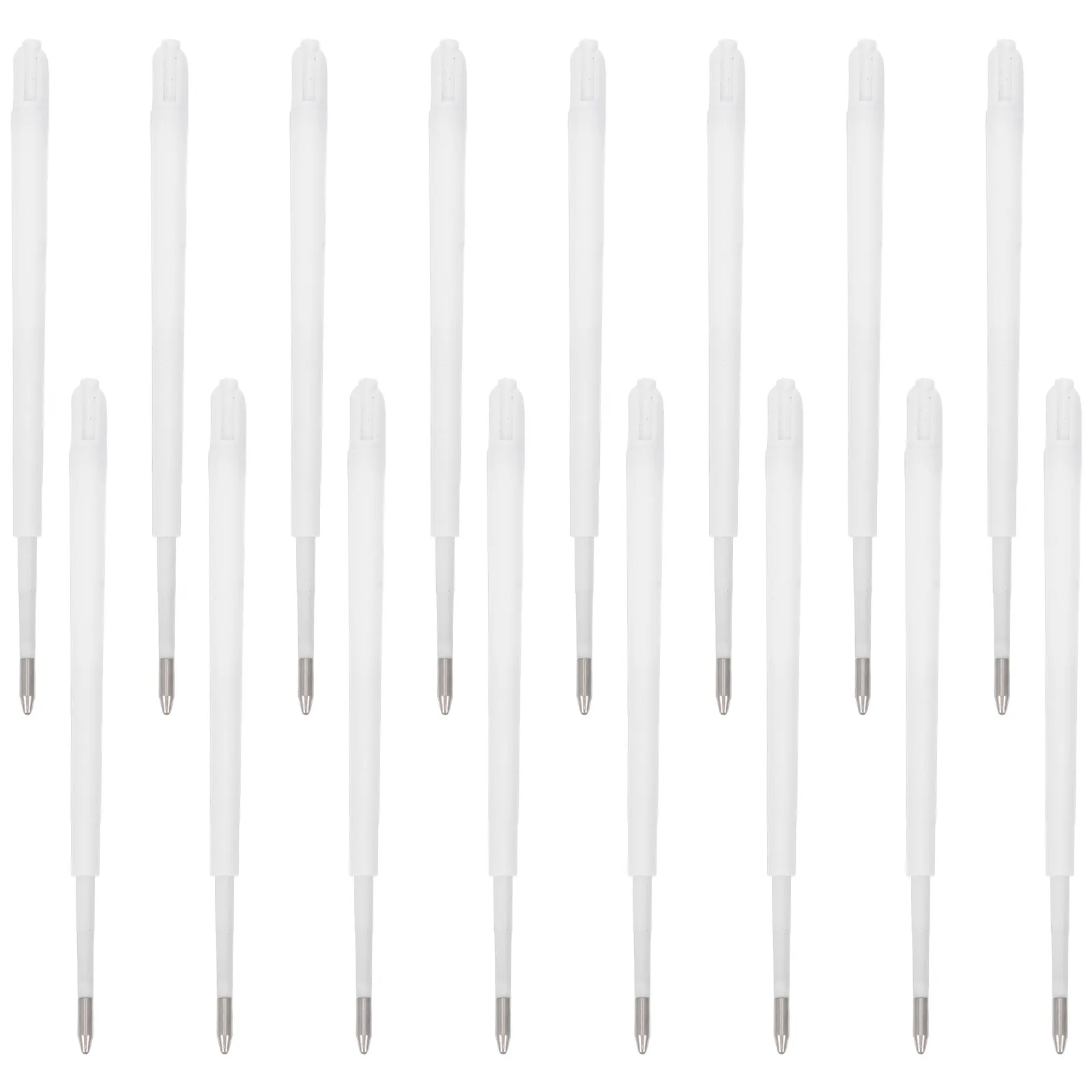 

100Pcs Ballpoint Pen Refills Blue Ink Smooth Writing Plastic Click Replaceable Ink Refills Universal Office School Supplies