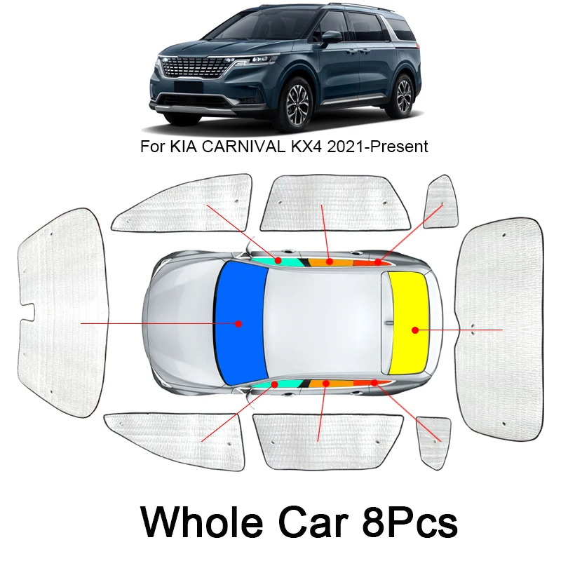 

Автомобильные солнцезащитные занавески для KIA Seltos SP2 Carnival KX4 2019-2025, солнцезащитный козырек, аксессуары для лобового стекла