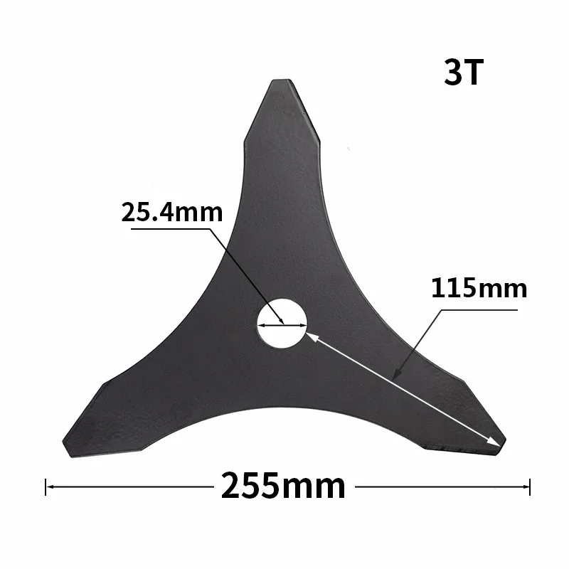 3 Teeth Brush Cutter Blade Grass Trimmer Blade Brush Cutter Cutting Disc Garden Tool Accessories Lawn Mower Triangular Saw Blade
