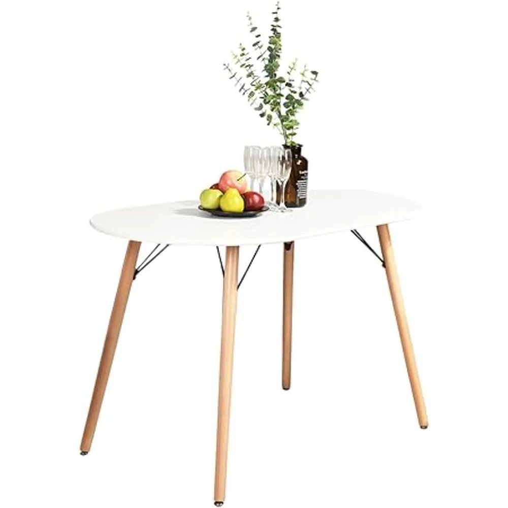 47.2'' Kitchen Dining Table Minimalist Style Dining Table for Small Spaces Dining Livint Room Cafe