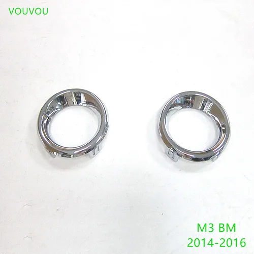 Imagen 2 del producto Rejilla de parachoques delantero para Mazda 3, accesorio de coche 50-C11, cubierta de lámpara antiniebla, Plata cromada, 2014-2016 BM