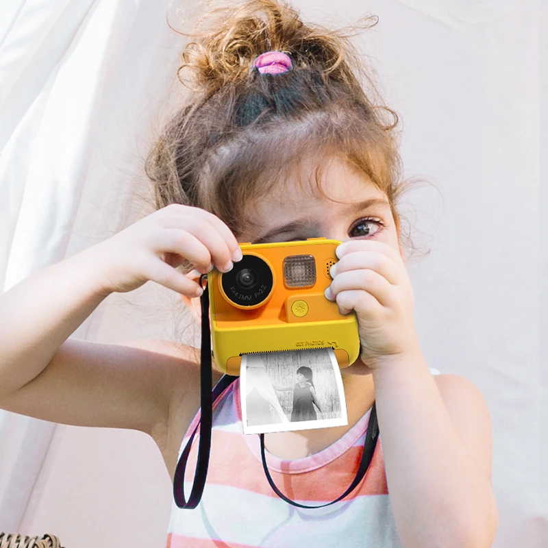 Aparat zdjęcie wideo dla dzieci z nadrukiem natychmiastowy aparat fotograficzny dla dzieci dziewczynek prezent urodzinowy natychmiastowy aparat fotograficzny