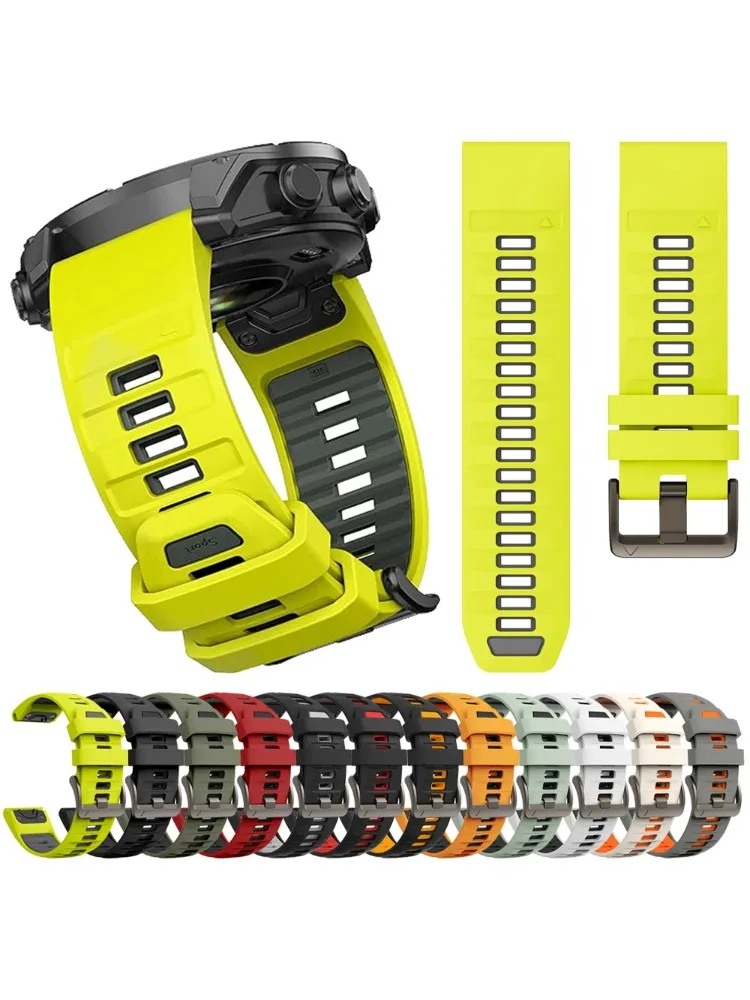 Fenix8 Horlogeband Voor Garmin Fenix 8 47mm 51mm E 7 7X/Epix Pro/6 6X 5X Plus/Enduro 3 QuickFit 26mm 22mm Siliconen Band Armband - afbeelding 2