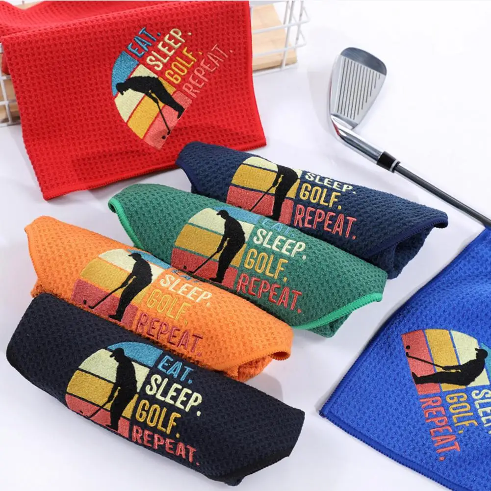 Golf Towel with Magnet Soft Golf Towel Quick Drying Magnetic Microfiber Golf Towel with Waffle Pattern Club Ball Cloth for Men