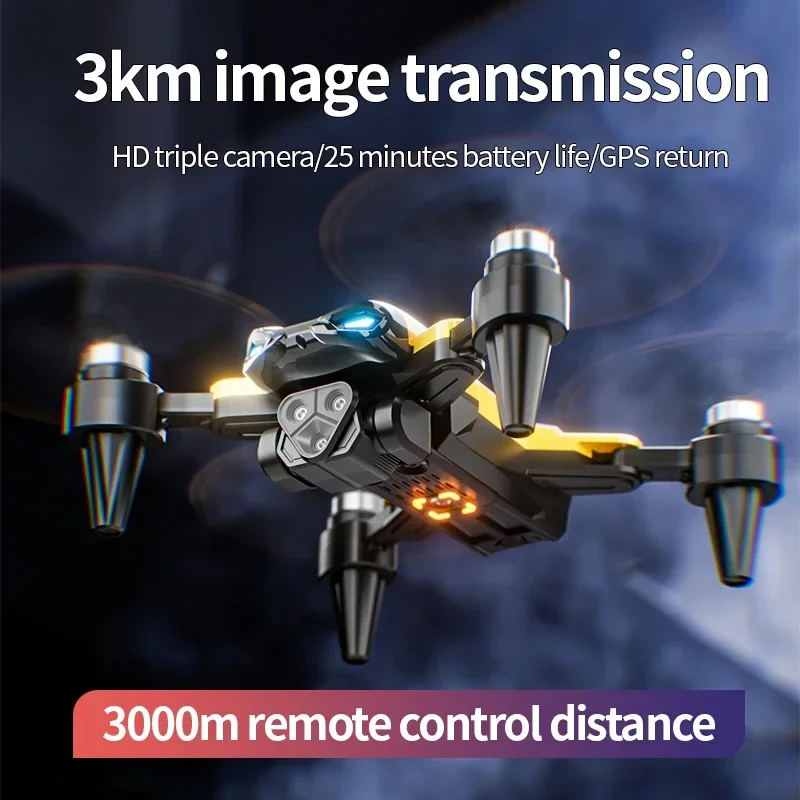 2025 جديد M5 الطائرة بدون طيار 8K المهنية كاميرا ثلاثية فرش السيارات التدفق البصري تحديد المواقع طوي كوادكوبتر RC الطائرة بدون طيار اللعب الهدايا