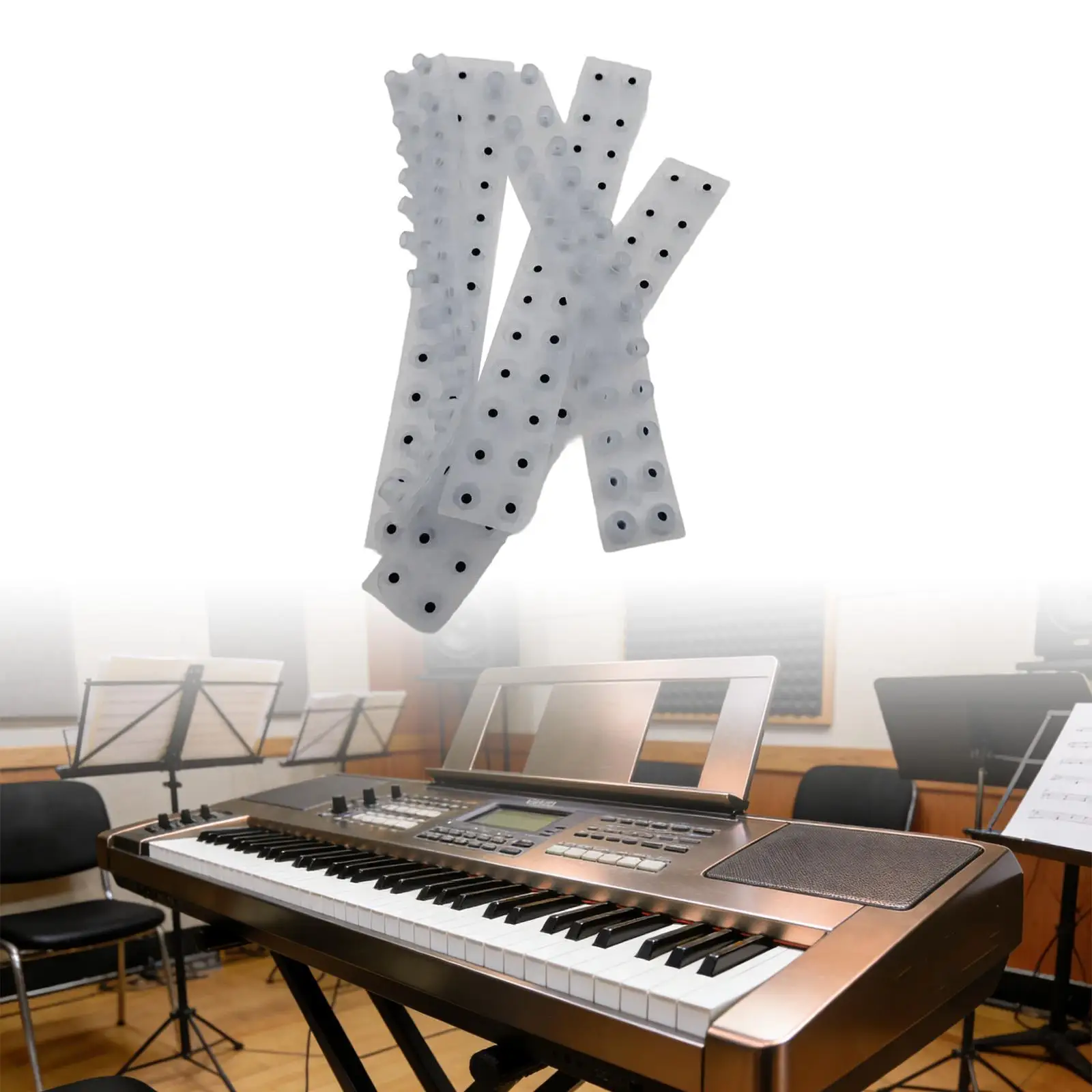 Key Conductive Strip Silicone Replacement Spare for PA50 PA50SD Electronic Keyboard Key Contact Rubber view 5