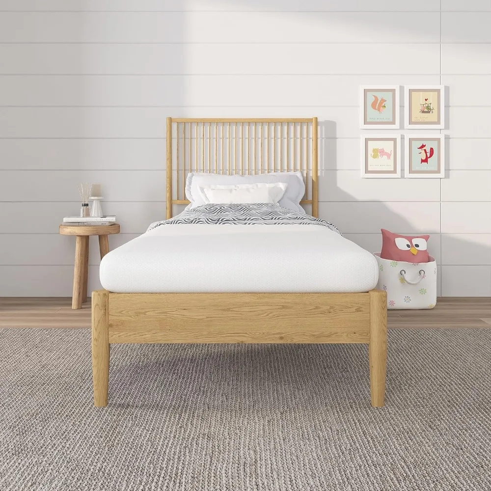 

NapQueen 5 Inch Twin Memory Foam Mattress, Medium Feel, CertiPUR-US Certified, Bed in a Box, Breathable Soft Fabric Cover, White