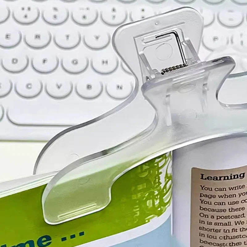 

Simple Fixed Book Clips Frosted Transparent Page Holder For Reading Tool Memo Clip Kawaii Desk Accessories Practical Note Holder