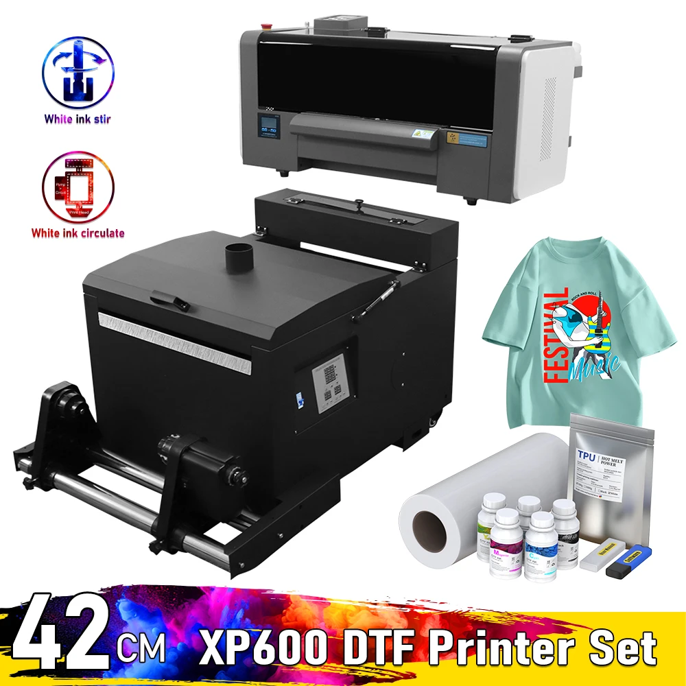 A2 DTF Printer For XP600 Impersora a2 dtf T-Shirt Printing Machine Heat press transfer dtf printer For t-shirt Hoodies hat bags