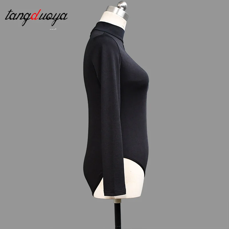 New Adult Women Latin Tops Sexy Off Shoulder Long Sleeved T-shirt Stage Competition Dancewear Ballroom Dancing Practice Costume