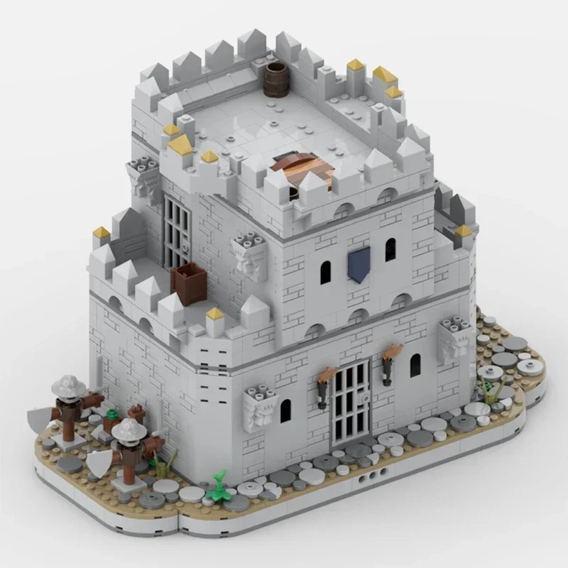 Moc Building Brick Military Fortress Model Medieval Castle Barraks Technology Modular Blocks Gift Christmas Toy DIY Set Assembly