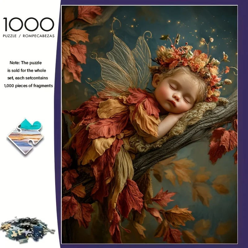 

Jigsaw Puzzles 1000 Pieces for Adults Elf Home Decor Adults Puzzle Games Family Educational Toys for Kids