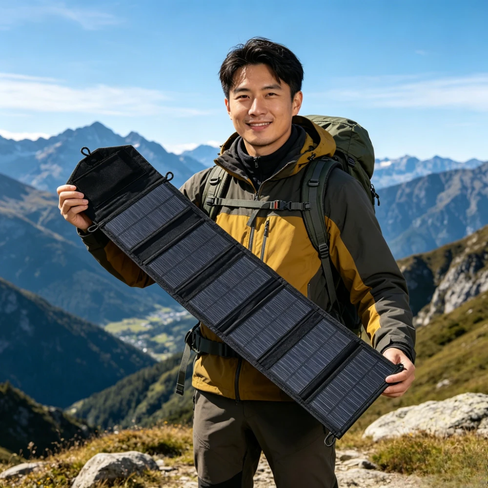 Solar Emergency Charger - Opvouwbare zonnepaneeloplader Dual USB Snel opladen