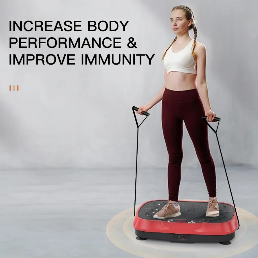 آلة تمرين لوحة الاهتزاز مع جهاز تحكم عن بعد لتمرين الجسم بالكامل في المنزل 200 إعدادات سرعة قابلة للتعديل لدعم Wei #3
