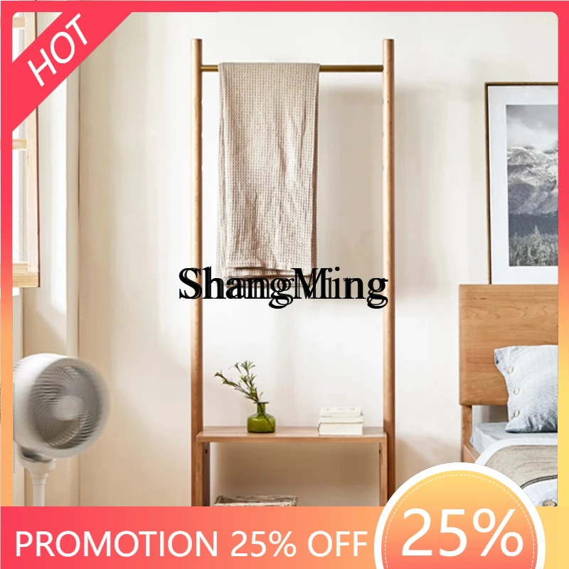 

ZYY high value solid wood shelf floor-to-ceiling hanger bedroom entrance storage living room shoes changing stool