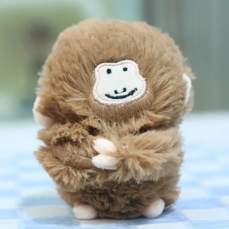 Stuffed Animals Plush Fat Monkey Pendant Kawaii Plush Toys Long Arm Monkey Doll Juguetes Soft Kawaii Backpack Pendant Gift