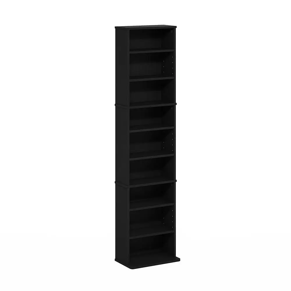 

Jaya 9-Shelf Multimedia Media Storage Tower Ra With Adjustable Shelves, Americano