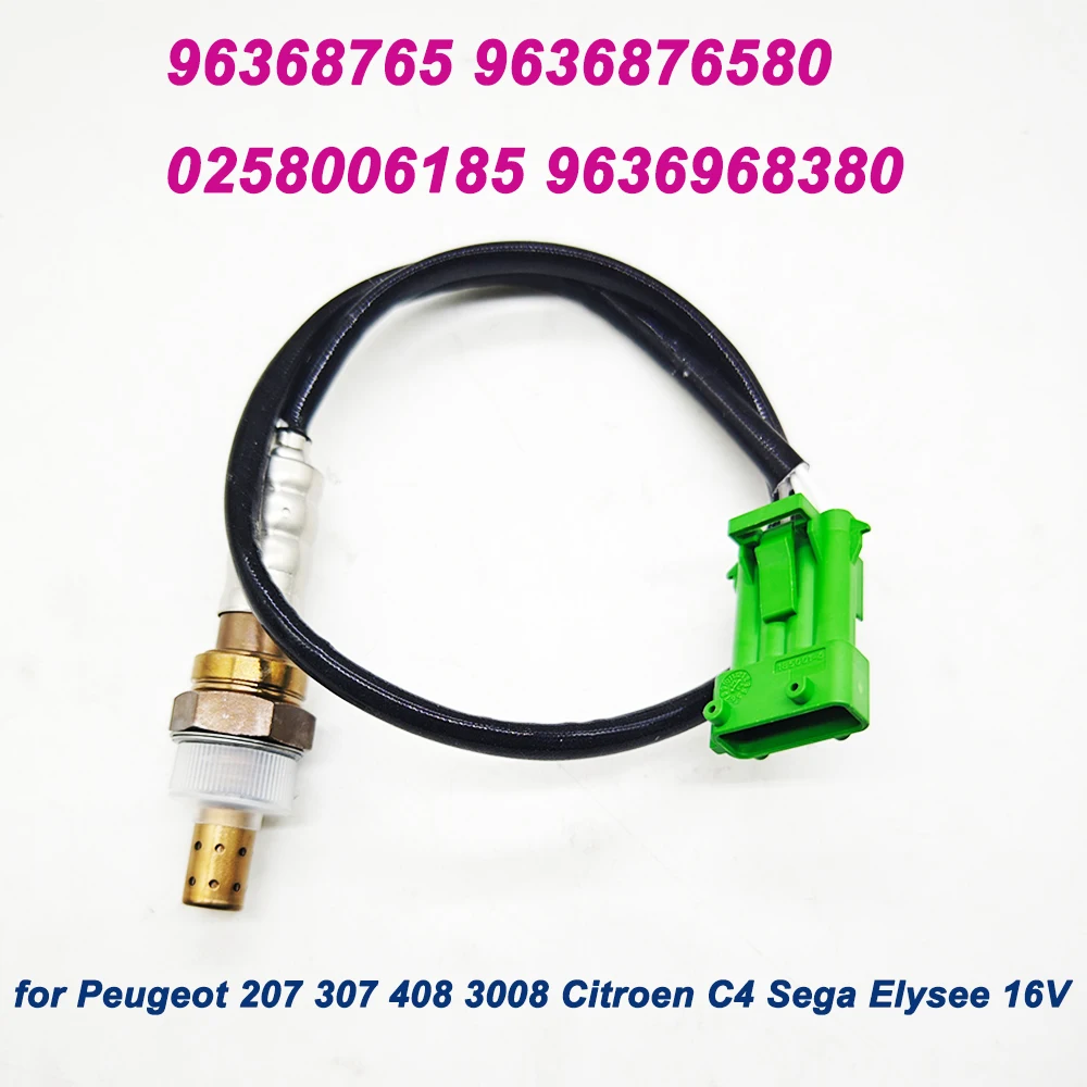 High Quality OE 0258006185 96368765 9636968380 9644491280 Oxygen Sensor For Citroen C2 C3 C4 C5 C6 C8 Peugeot 206 207 306 307